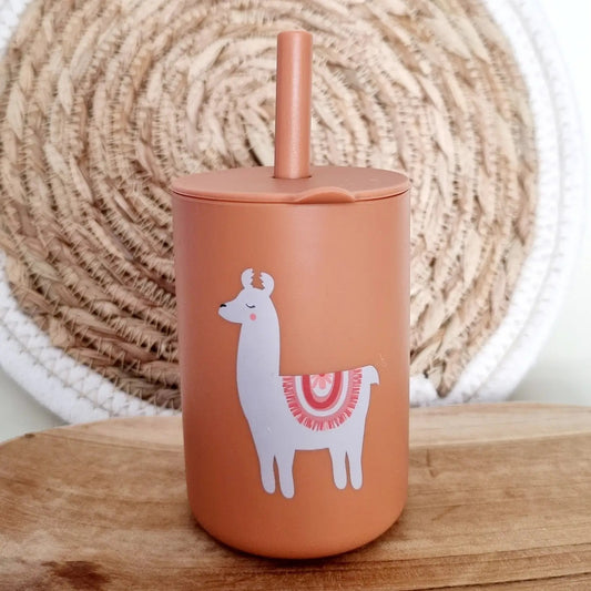 Vaso silicona pajita