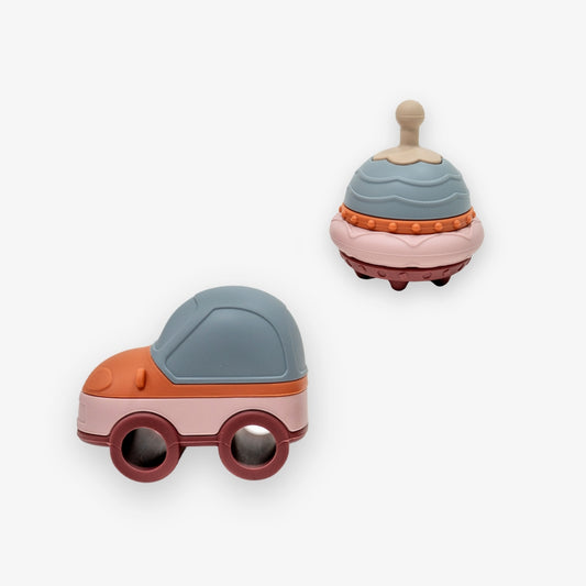 Coche y nave espacial apilables