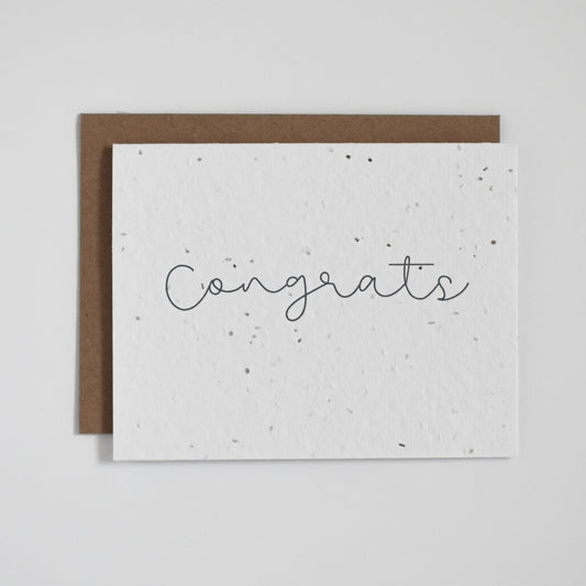 Tarjeta plantable - Congrats